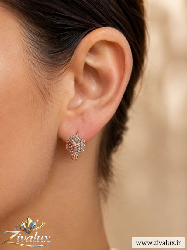 گوشواره زنانه مارک ژوپینگ XUPING نگین دار