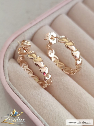 گوشواره زنانه مارک ژوپینگ XUPING طرح قلب