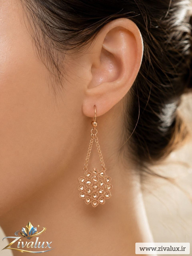 گوشواره زنانه مارک ژوپینگ XUPING طرح قلب