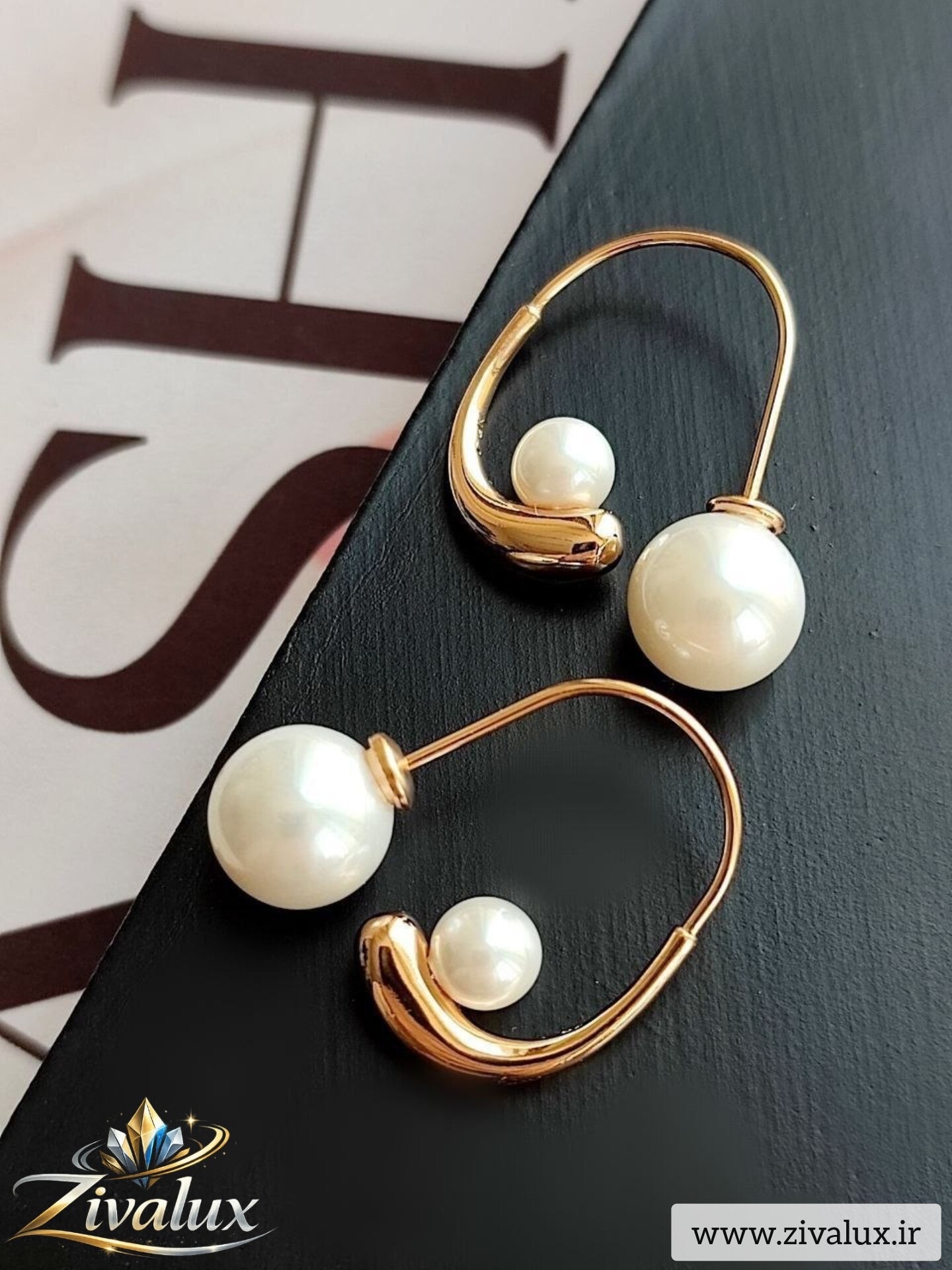 گوشواره زنانه مارک ژوپینگ XUPING مروارید دار