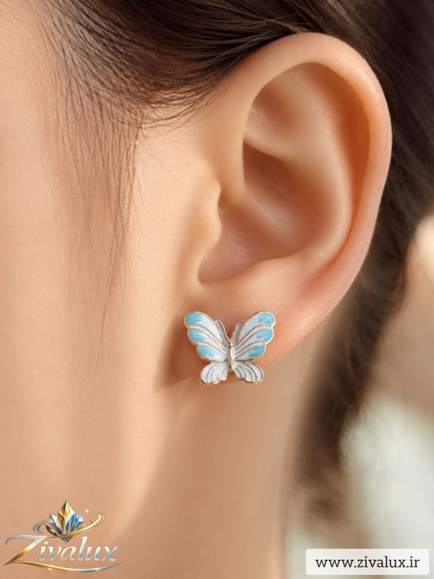 گوشواره زنانه مارک ژوپینگ XUPING طرح پروانه