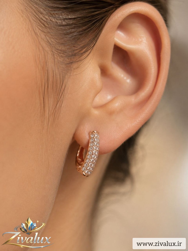 گوشواره زنانه مارک ژوپینگ XUPING نگین دار