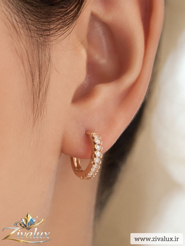 گوشواره زنانه مارک ژوپینگ XUPING نگین دار