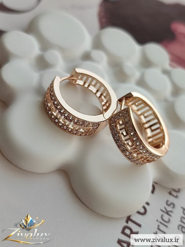 گوشواره زنانه مارک ژوپینگ XUPING نگین دار