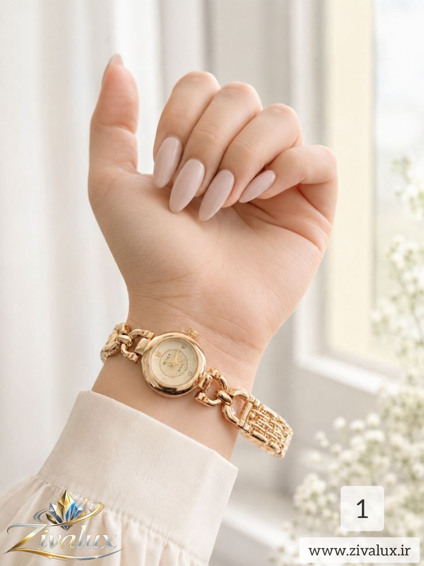 ساعت مچی زنانه مارک رولکس ROLEX بند فلزی