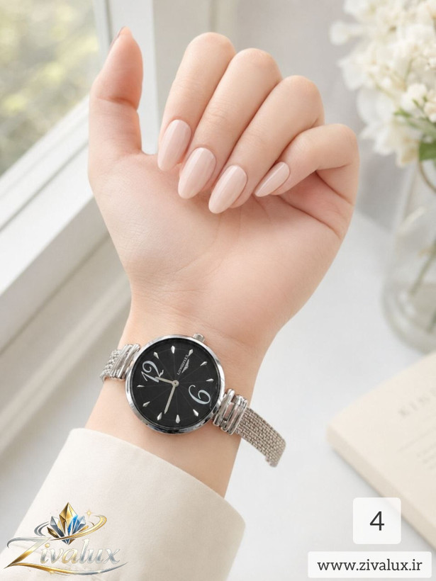 ساعت مچی زنانه مارک LONGINES بند فلزی