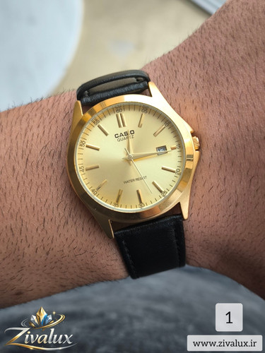 ساعت مچی مردانه مارک کاسیو CASIO بند چرم