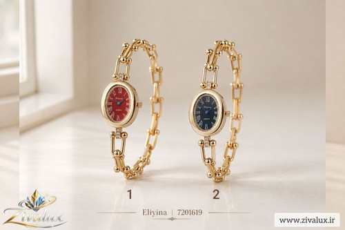 ساعت مچی زنانه مارک الینا ELIYINA بند تیفانی