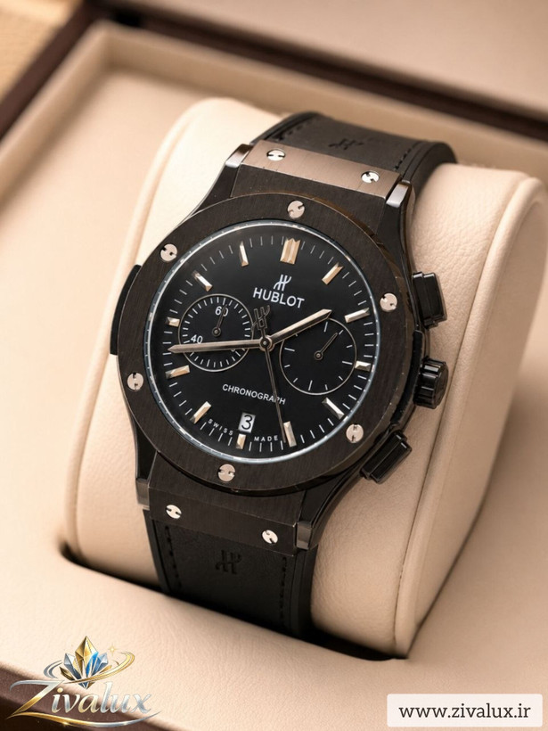 ساعت مردانه مارک هابلوت HUBLOT بند چرم