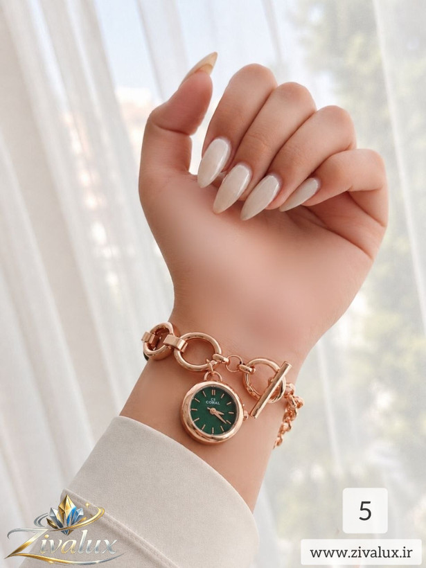 ساعت مچی زنانه CORAL بند فلزی