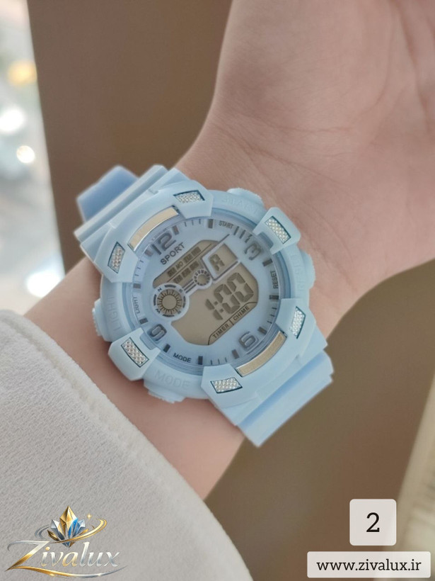 ساعت مچی زنانه مارک جی شاک G-SHOCK طرح اسپورت بند سیلیکونی