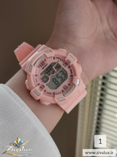 ساعت مچی زنانه مارک جی شاک G-SHOCK طرح اسپورت بند سیلیکونی