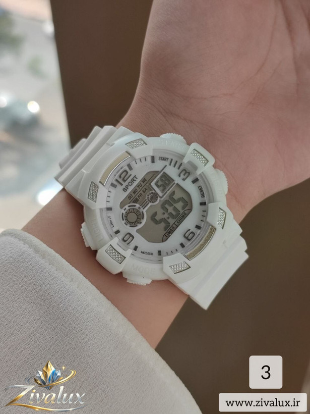 ساعت مچی زنانه مارک جی شاک G-SHOCK طرح اسپورت بند سیلیکونی