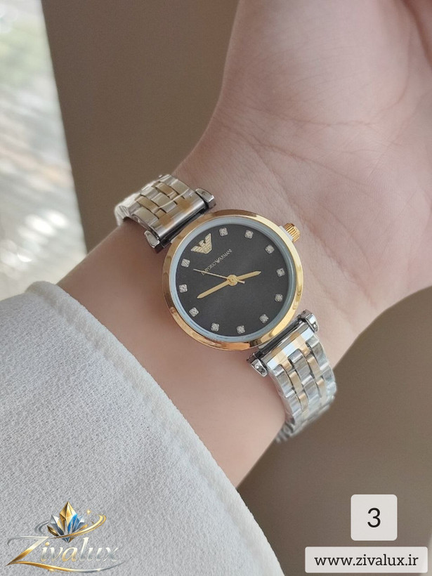 ساعت مچی زنانه مارک امپریو ارمانی EMPORIO ARMANI بند استیل