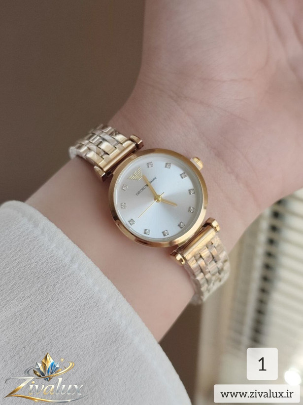 ساعت مچی زنانه مارک امپریو ارمانی EMPORIO ARMANI بند استیل