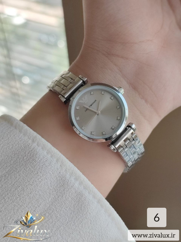 ساعت مچی زنانه مارک امپریو ارمانی EMPORIO ARMANI بند استیل