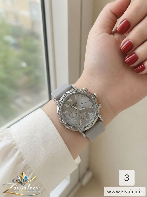 ساعت مچی زنانه مارک بلون BOLUN بند سیلیکونی