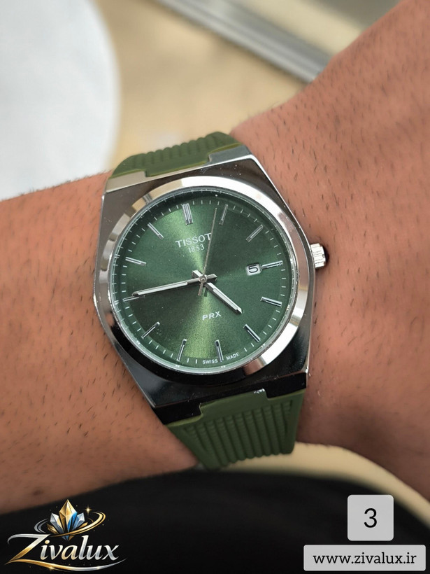 ساعت مچی مردانه مارک تیسوت TISSOT بند سلیکونی نرم