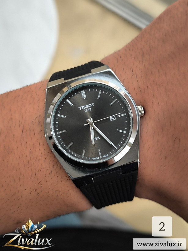 ساعت مچی مردانه مارک تیسوت TISSOT بند سلیکونی نرم