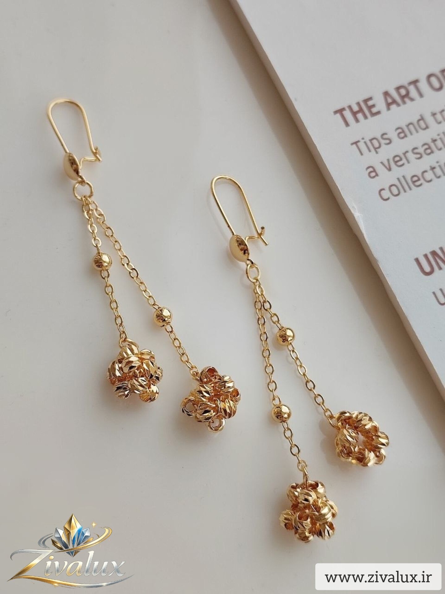 گوشواره زنانه البرنادو مارک CITY GOLD