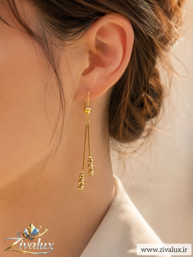 گوشواره زنانه البرنادو مارک CITY GOLD