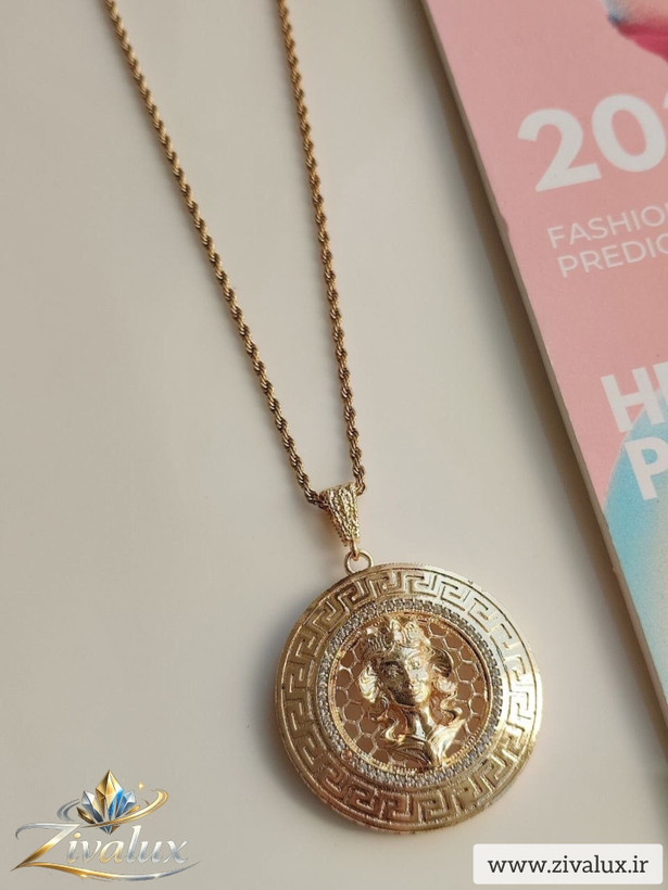 گردنبند زنانه مارک ورساچه VERSACE نگین دار