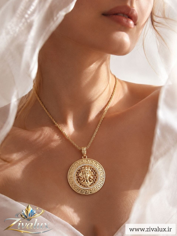 گردنبند زنانه مارک ورساچه VERSACE نگین دار