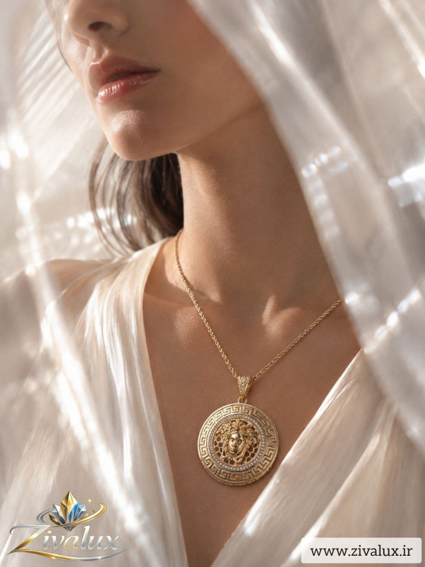 گردنبند زنانه مدل ورساچه VERSACE نگین دار