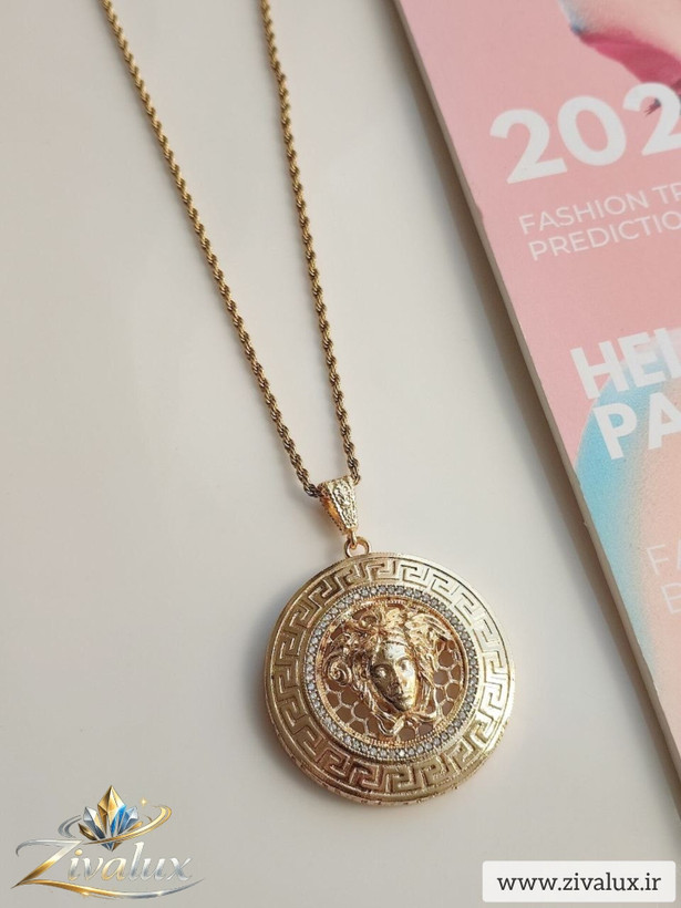 گردنبند زنانه مدل ورساچه VERSACE نگین دار