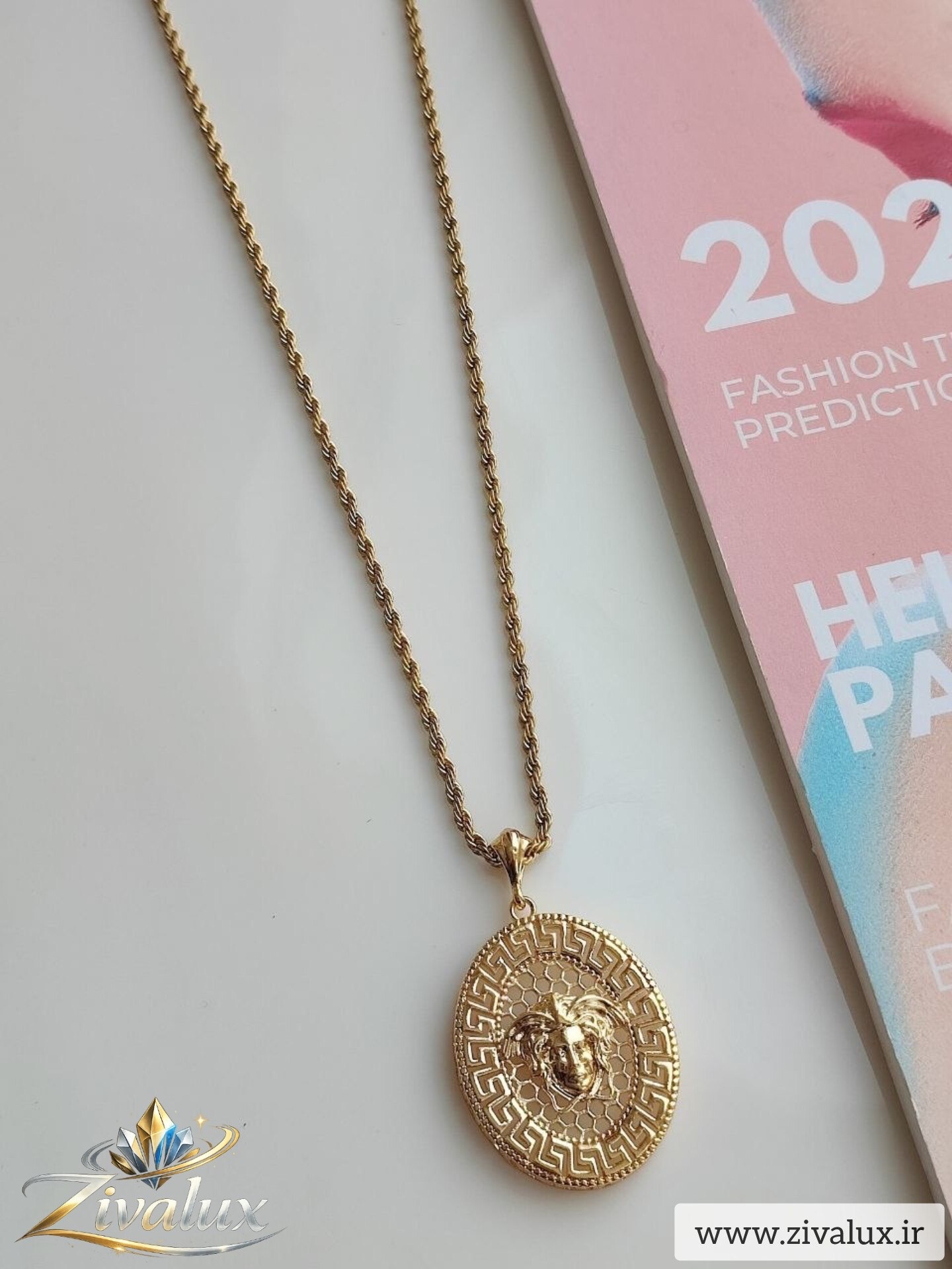 گردنبند زنانه مدل ورساچه VERSACE