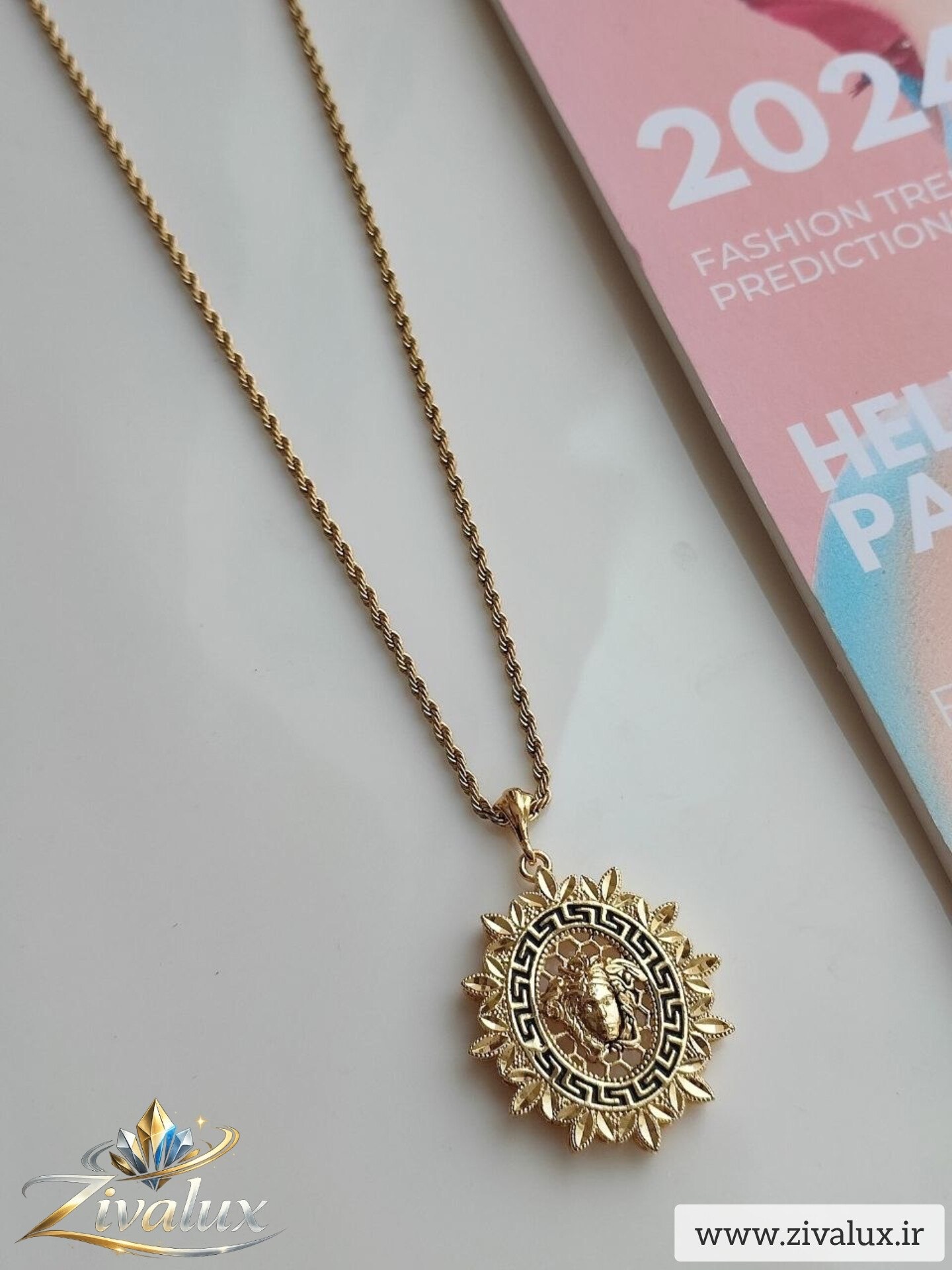 گردنبند زنانه مدل ورساچه VERSACE