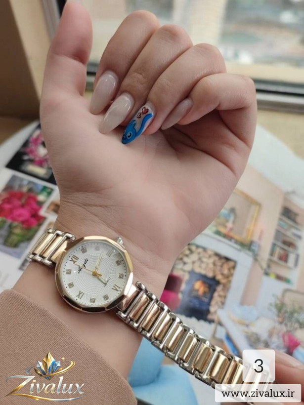 ساعت مچی زنانه مارک AOQILI بند فلزی