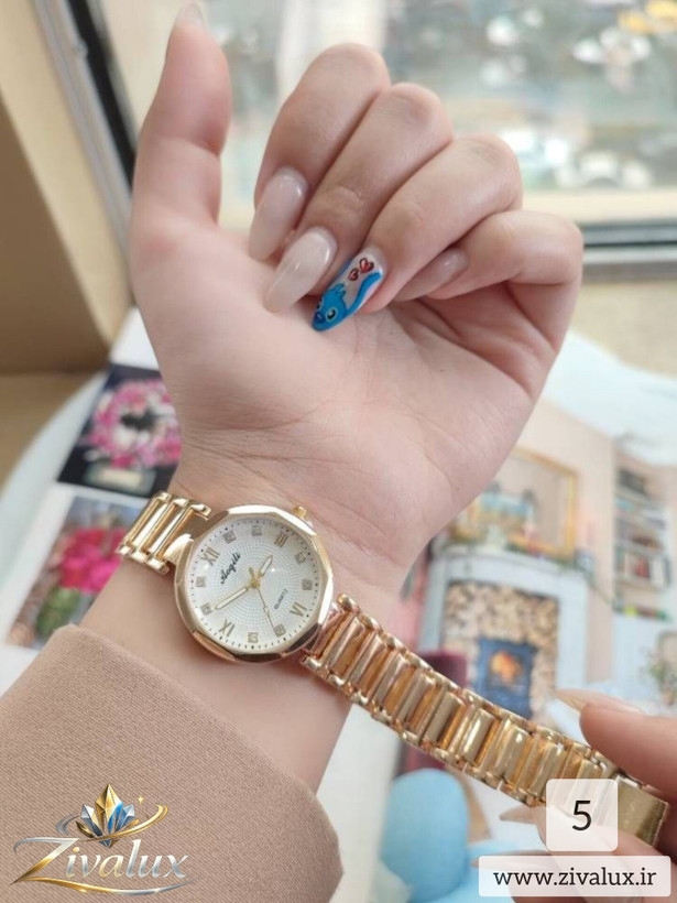 ساعت مچی زنانه مارک AOQILI بند فلزی