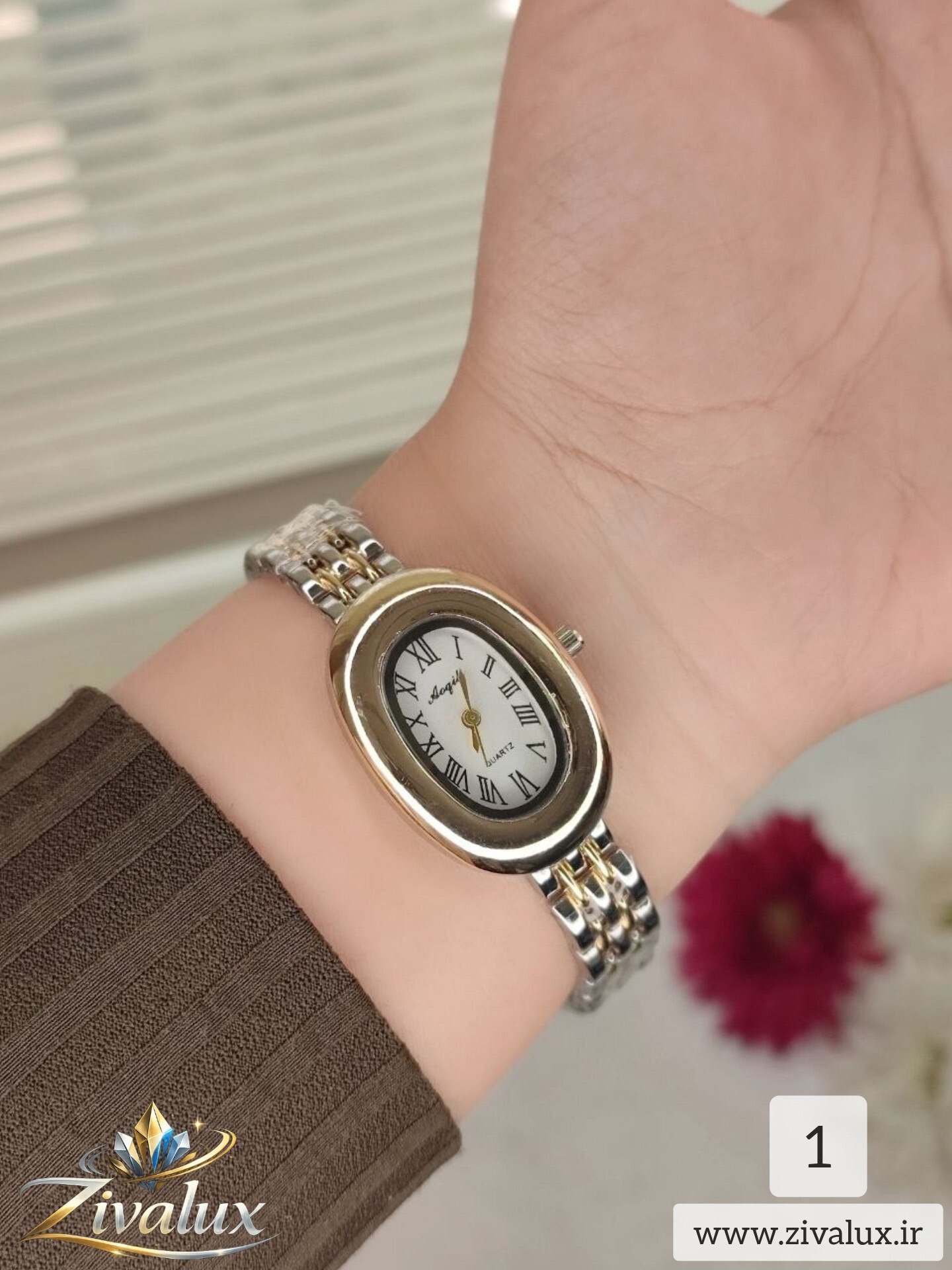 ساعت مچی زنانه مارک AOQILI بند فلزی