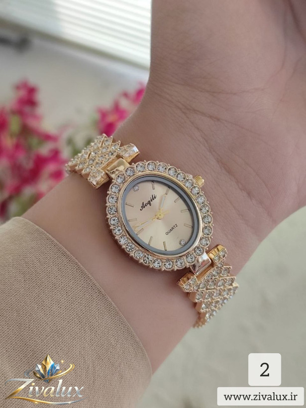 ساعت مچی زنانه مارک AOQILI بند فلزی