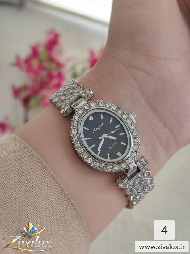 ساعت مچی زنانه مارک AOQILI بند فلزی