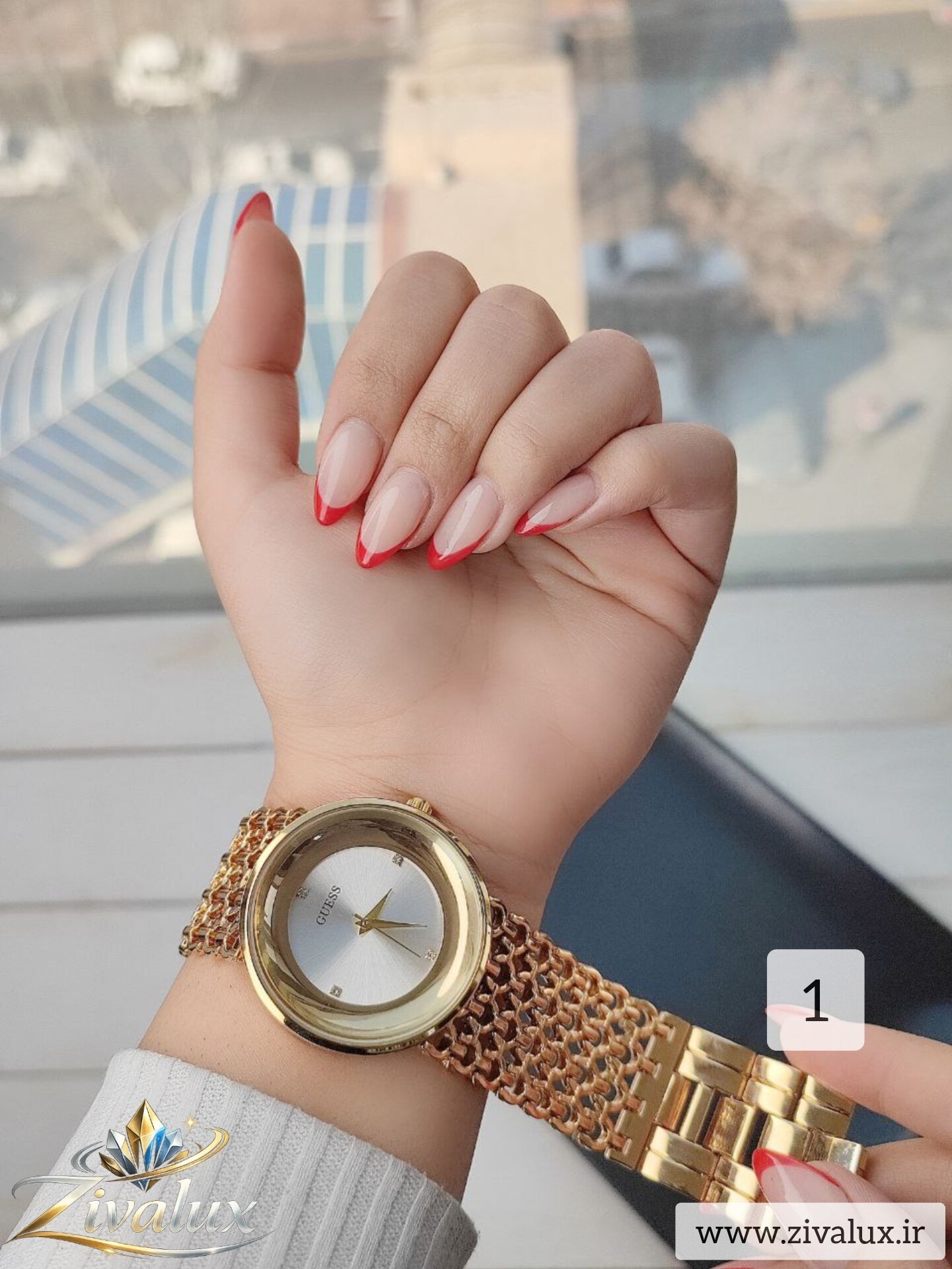 ساعت مچی زنانه مارک GUESS بند کارتیر