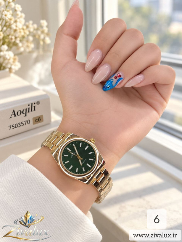 ساعت مچی زنانه مارک AOQILI بند فلزی
