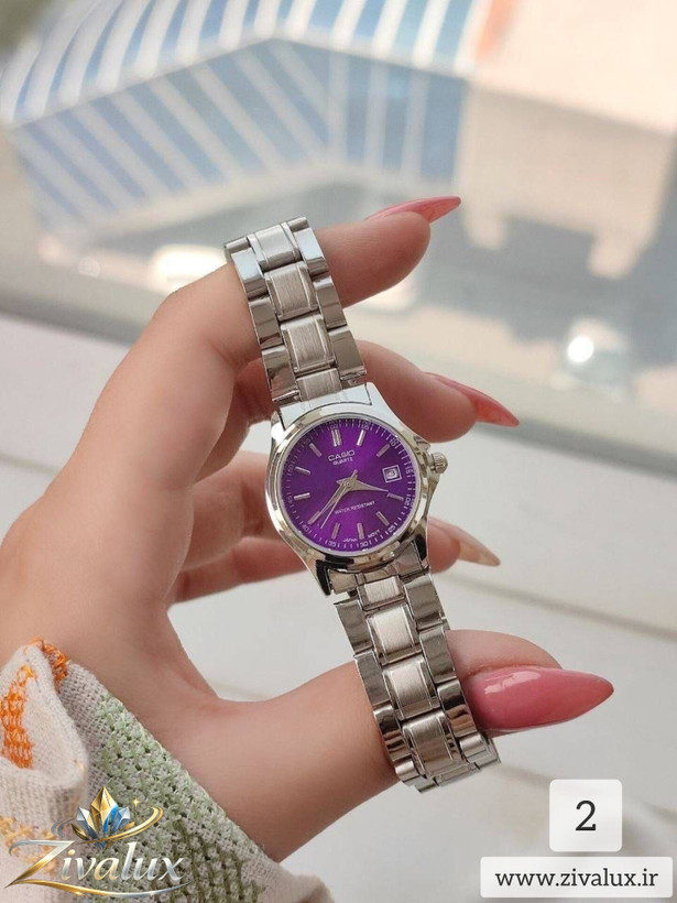 ساعت مچی زنانه مارک کاسیو CASIO بند فلزی