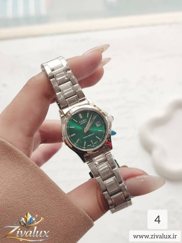 ساعت مچی زنانه مارک کاسیو CASIO بند فلزی