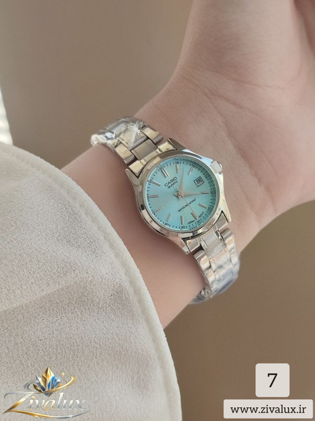 ساعت مچی زنانه مارک کاسیو CASIO بند فلزی