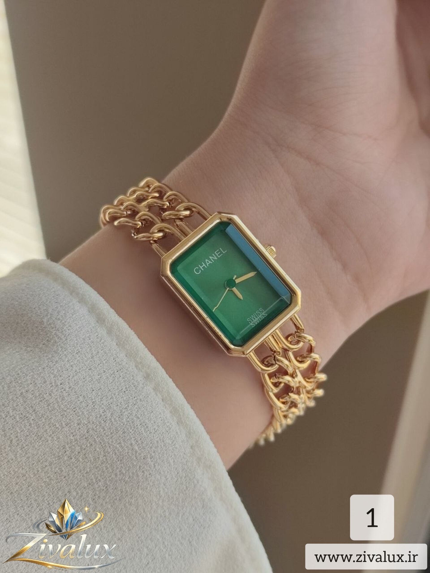 ساعت مچی زنانه مارک CHANEL بند زنجیری