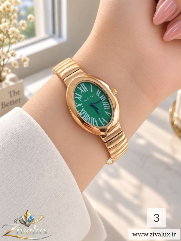 ساعت مچی زنانه مارک CARTIER بند فلزی