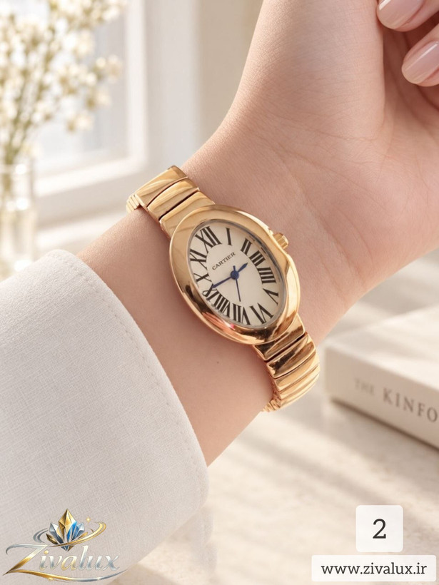 ساعت مچی زنانه مارک CARTIER بند فلزی
