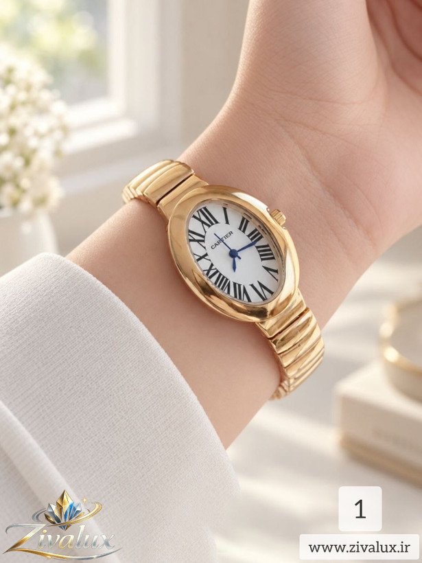 ساعت مچی زنانه مارک CARTIER بند فلزی