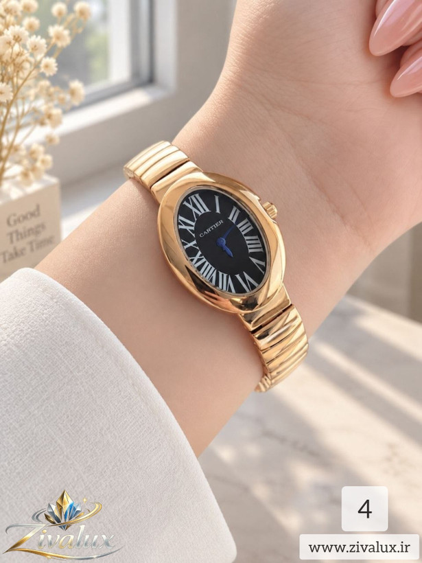 ساعت مچی زنانه مارک CARTIER بند فلزی