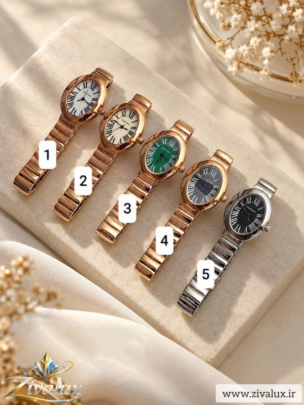 ساعت مچی زنانه مارک CARTIER بند فلزی