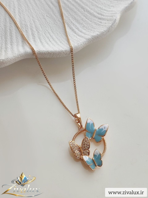گردنبند زنانه مارک ژوپینگ XUPING طرح پروانه