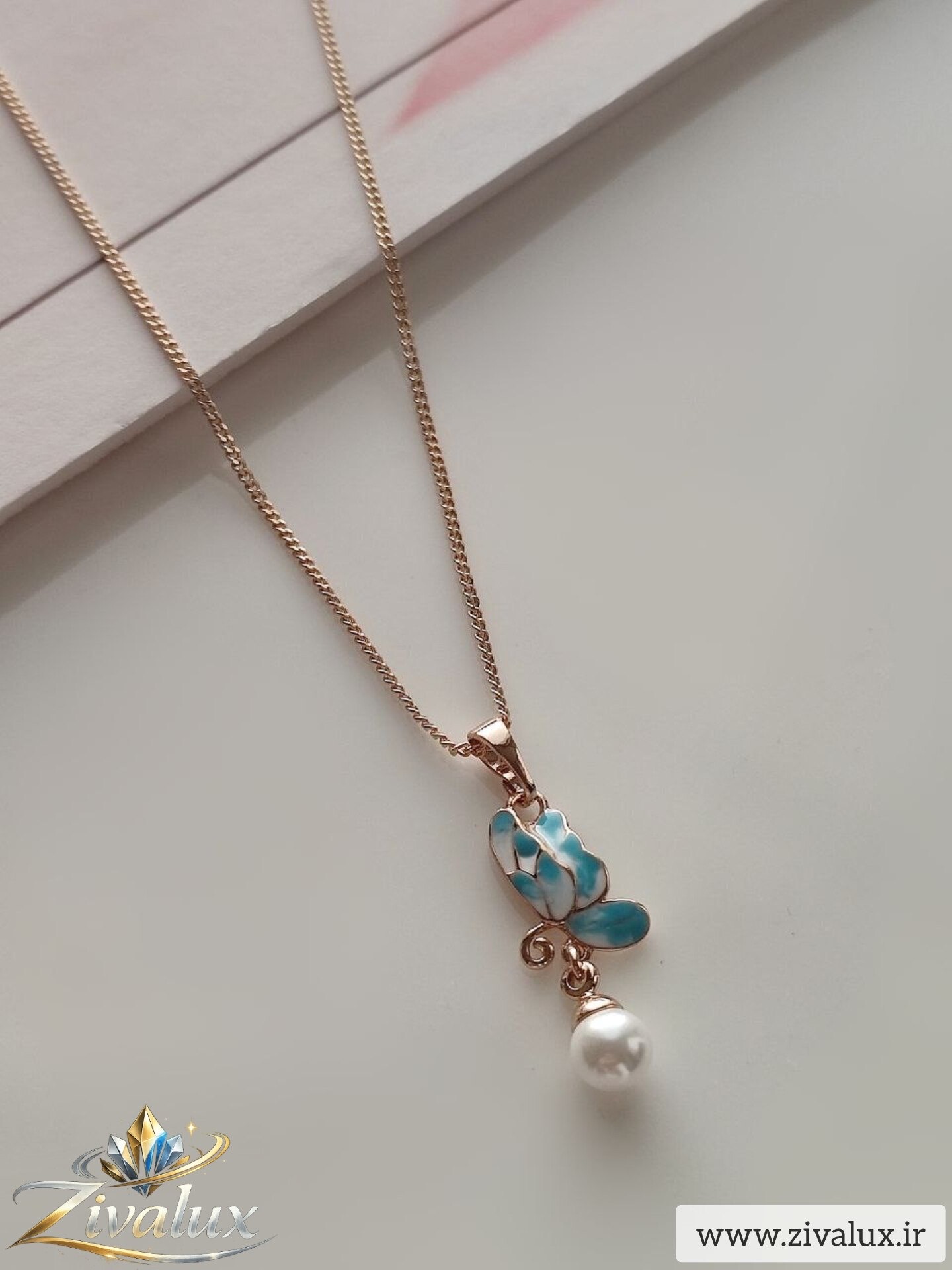 گردنبند زنانه مارک ژوپینگ XUPING مروارید دار