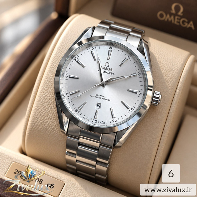ساعت مچی مردانه مارک اومگا OMEGA بند فلزی